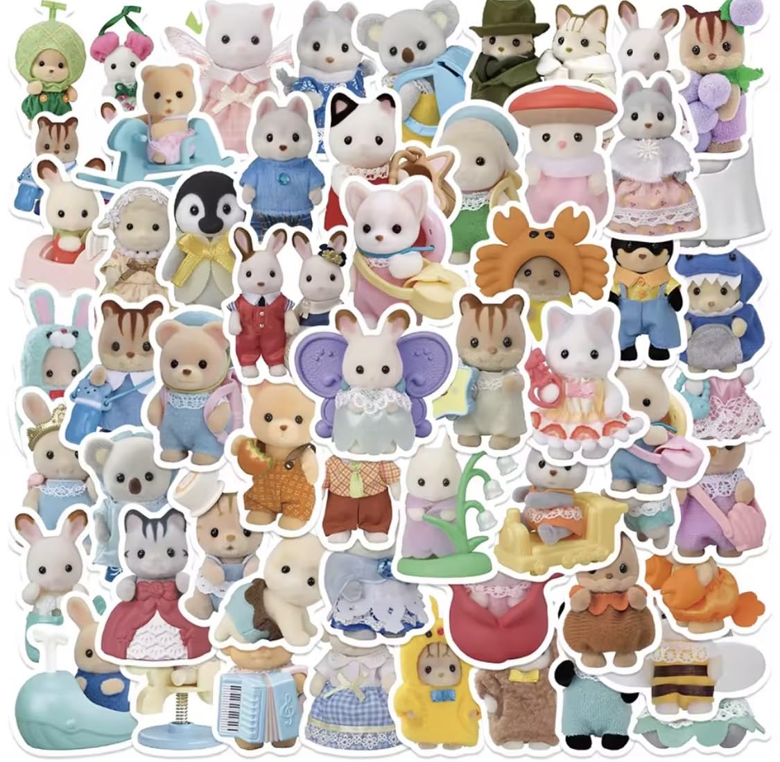 

Sylvanian Families коллекция наклеек милые наклейки набор из 55 штук, [б/у товар]