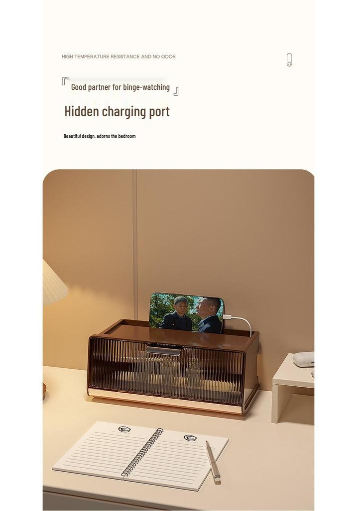 Wall-Mounted Multi-Functional Storage Box for WiFi Router, Power Strip, and Cable Management