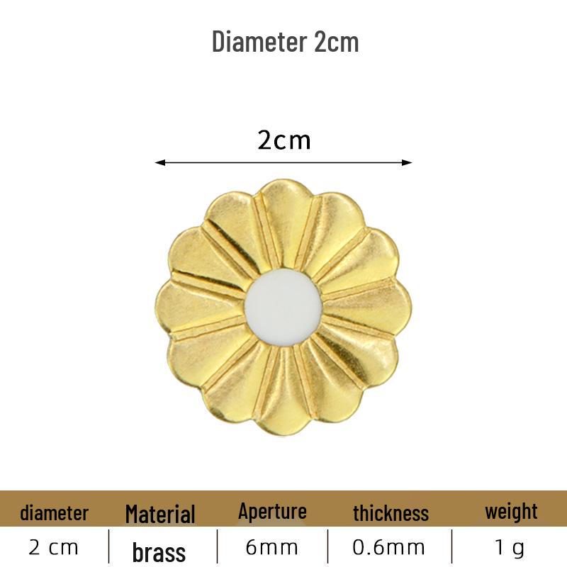 Vintage Brass Furniture Fittings: Antique Gasket, Flat Washer, Irregular Handle, and Base Plate Collection.