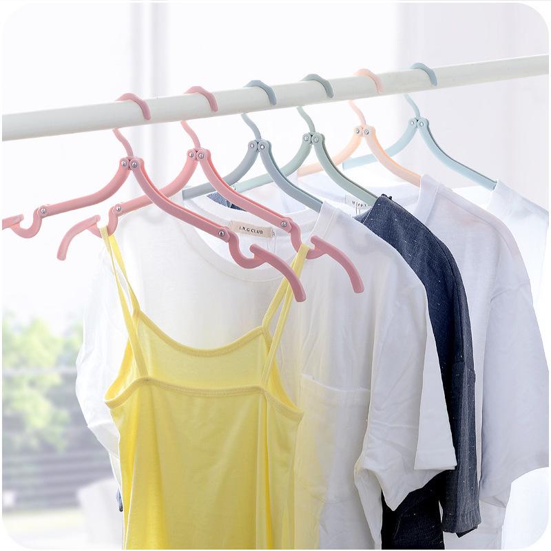 

Portable Folding Clothes Hanger for Travel, Business Trips, Dorms, and Outdoors Nordic Blue