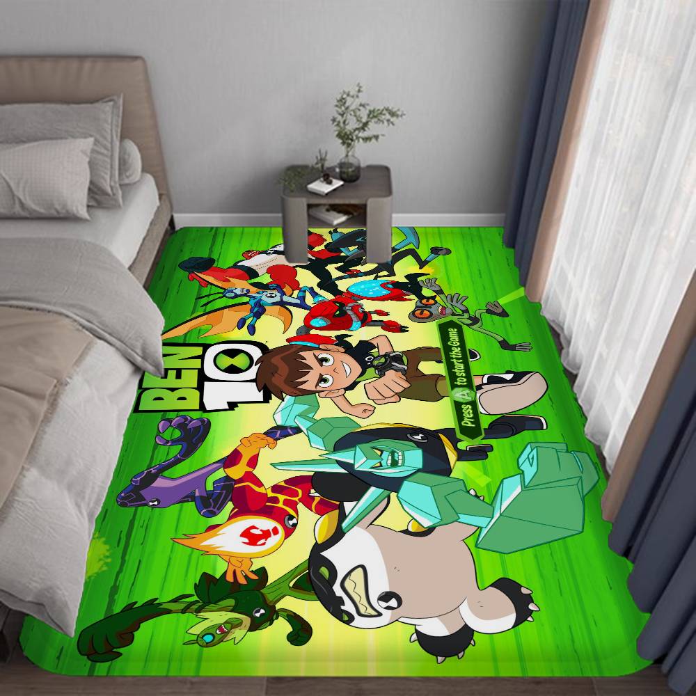 B-Ben 10 Classic Bathroom Mat Kids Room Bedroom Decoration Balcony Anti-Slip Doormat Living Room Welcome Rug