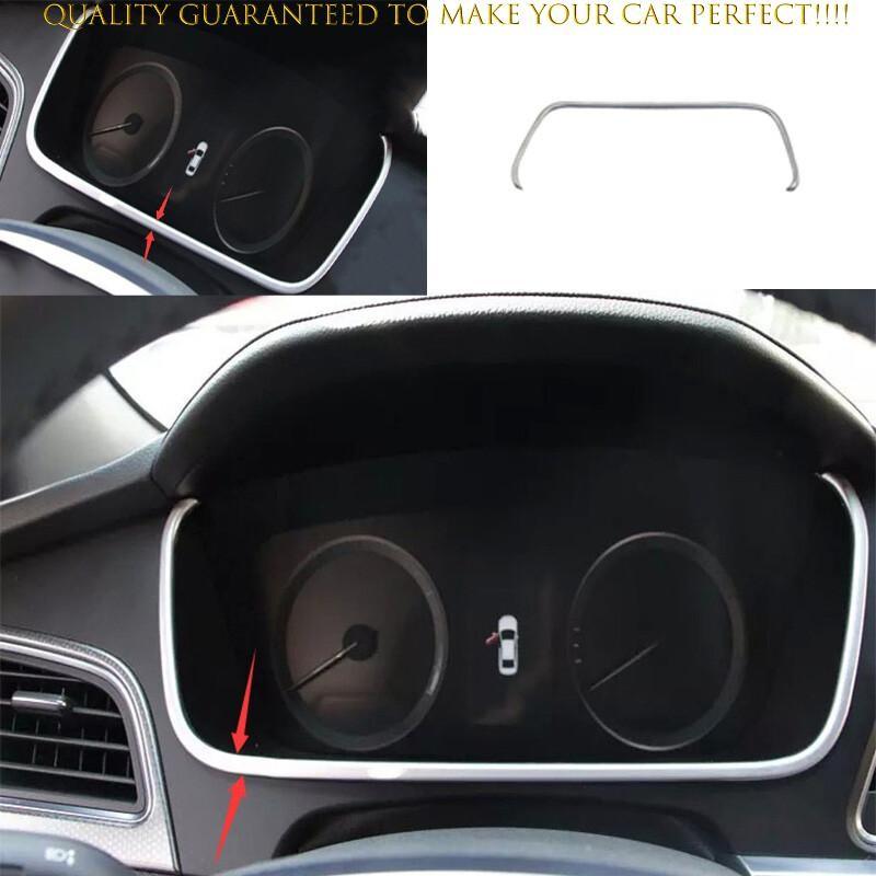 For Hyundai Sonata 2015-2019 Matte Silver Car Inner Dashboard Panel Trim Strip