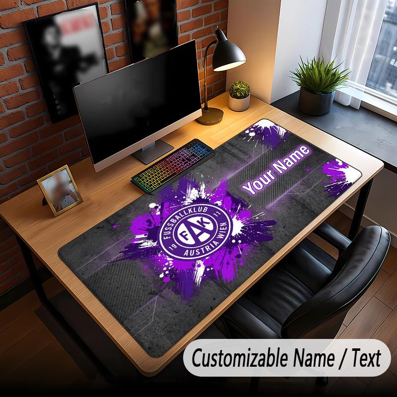Large Mouse Pad Austria Wien FC Print Custom Name Text Desk Mat for Office Gaming
