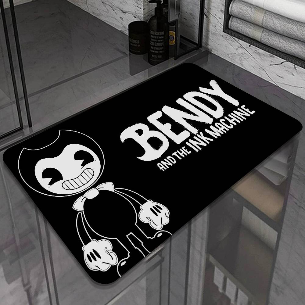 B-Bendy And The Ink M-Machine Door Mat Washable Non-Slip Living Room Sofa Chairs Area Mat Kitchen Doormat Area Rug
