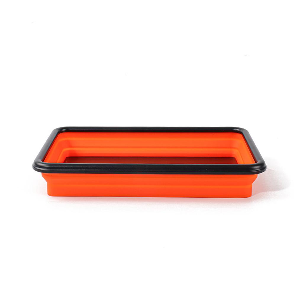 Collapsible Magnetic Screw Tray Storage Box Organizer For Plumber Carpenter Disk Storage Plate Silicone Bowl Tool Part