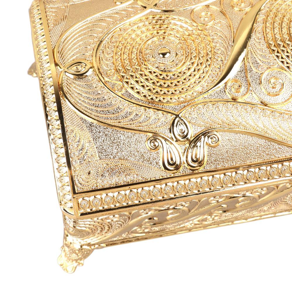 Soft Velvet Lining Trinket Storage Box Rectangular Treasure Storage Box Office Decor