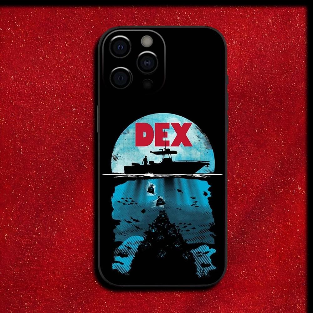 D-Dexter Morgan Phone Case For iPhone 16,15,14,13,12,11,Pro,X,XS,Max,XR,Plus,Mini Soft Black Cover