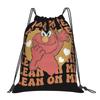 Custom Cookie Monster Drawstring Bag Women Men Lightweight Cartoon Sports Gym Storage Backpack