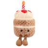 Cute Fun Cake Pendant Succulent Keychain Bag Pendant Simulated Cake Rag Doll Children's Gift