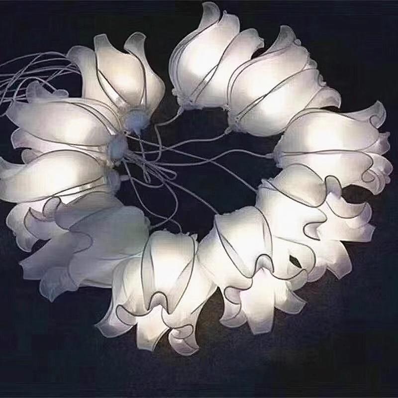 Lily of the Valley Chandelier: 5 or 10 Head Wedding & Mall Ceiling Decoration
