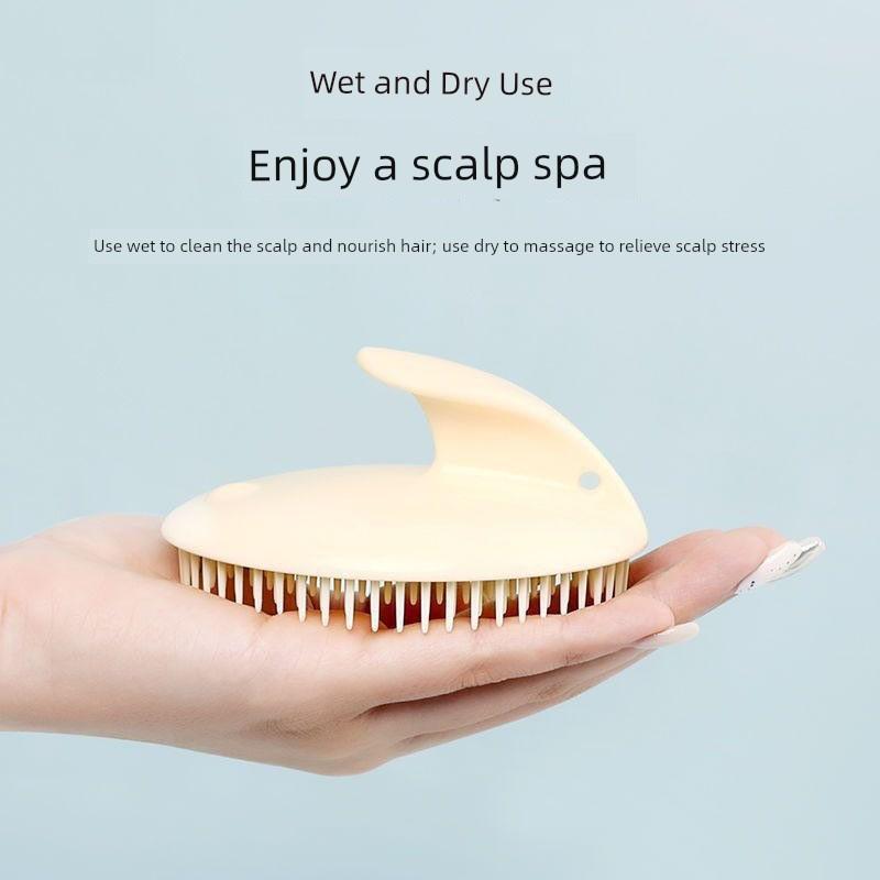 Shampoo Massage Comb Soft Brush Head Thickened Massage Brush Promote Circulation Adult Scratch Cleaning Scalp Shampoo Comb Handy Gadget Shampoo Massage Comb 1 Piece