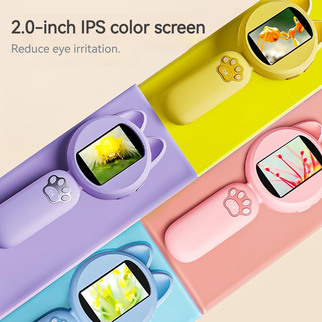 Handheld Microscope 4X with 2in Screen & 8 LED Lights Childs Magnifer Childs Mini Microscopes Xmas Birthday Gift for Boys Girls