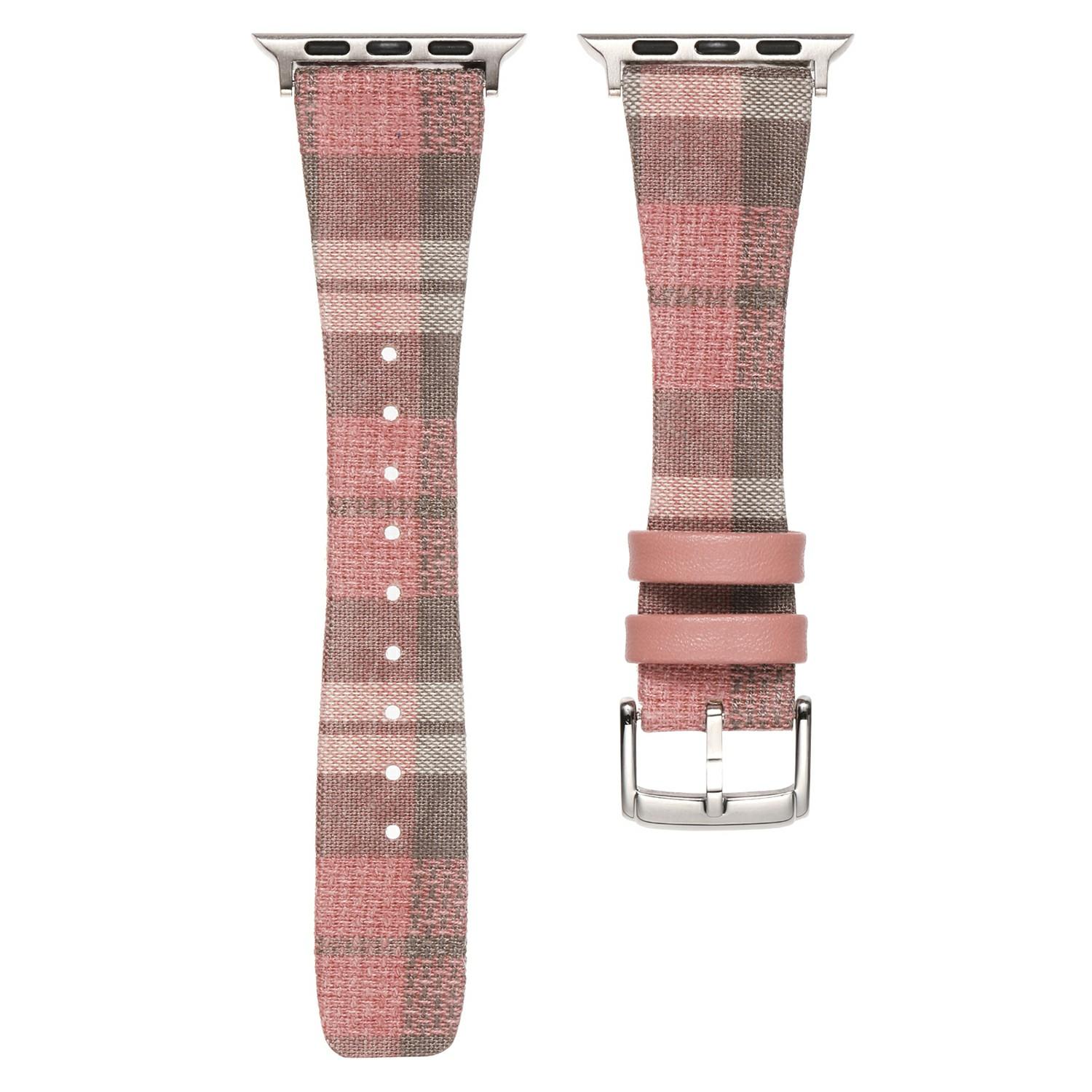 

Plaid Woolen Strap for Apple Watch Series 10 42mm/9 8 7 41mm/SE (2023) SE (2022) SE 6 5 4 40mm/3 2 1 38mm Style 4