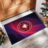 Eintracht Frankfurt Football Print Crystal Velvet Rug, Comfortable Water Absorbent Non Slip Indoor Floor Carpet