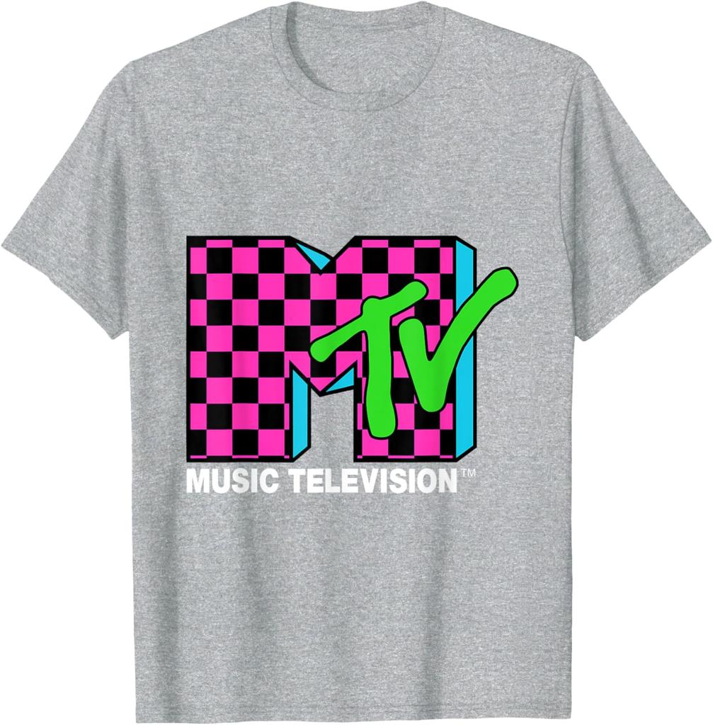 Summer Classic MTV Pattern Cotton Short Sleeved T-shirt