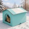 Warm Insulated Cat House Foldable Feral Cat Shelter Pet Hideaway Pet Condos  Camping