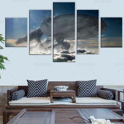 HD Star Trek Poster Decoração de parede Nave espacial Pintura a óleo Tela Decoração de quarto Estética Impressa Pinturas de parede em tela Decoração de casa