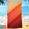 Geometrische Muster Serie digital bedrucktes Polyester Superfeine Faser beidseitiger Fleece Strandurlaub Badetuch, Strandtuch