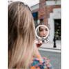 Specchio per Trucco da Viaggio Fancii con Luce LED, Ingrandimento 1x/10x - LED Luce Diurna, Compatto, Portatile, Specchio Pieghevole Illuminato Oro Rosa SZRH A-W