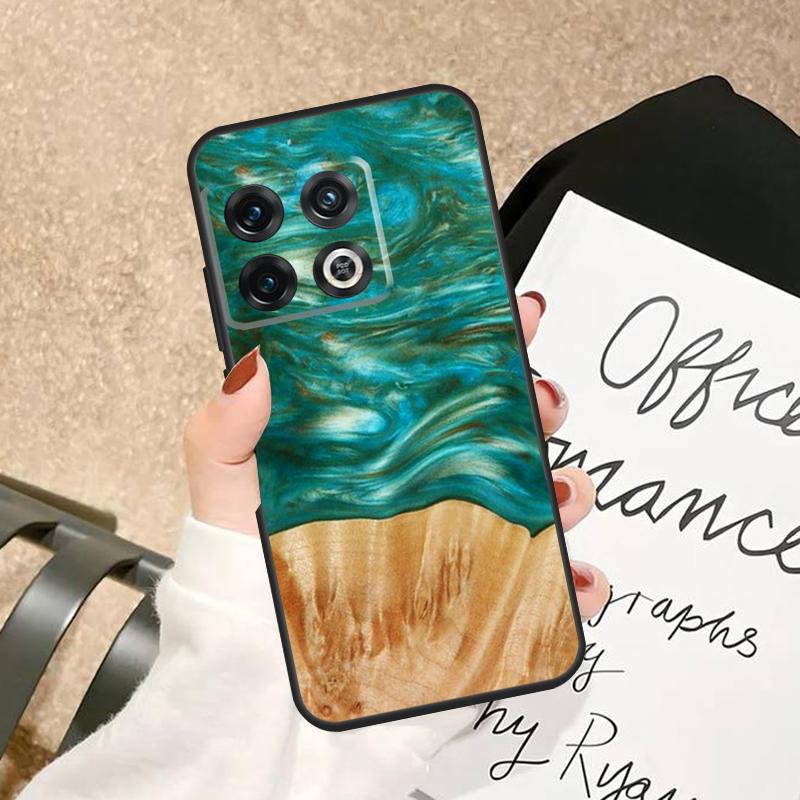 Traveler Protective Wood Resin Case For OnePlus 15 15R 13 13R 13T 12 12R 11 10 Pro 8T 10T Nord 5 CE 2 3 4 Lite N20 N30 Cover