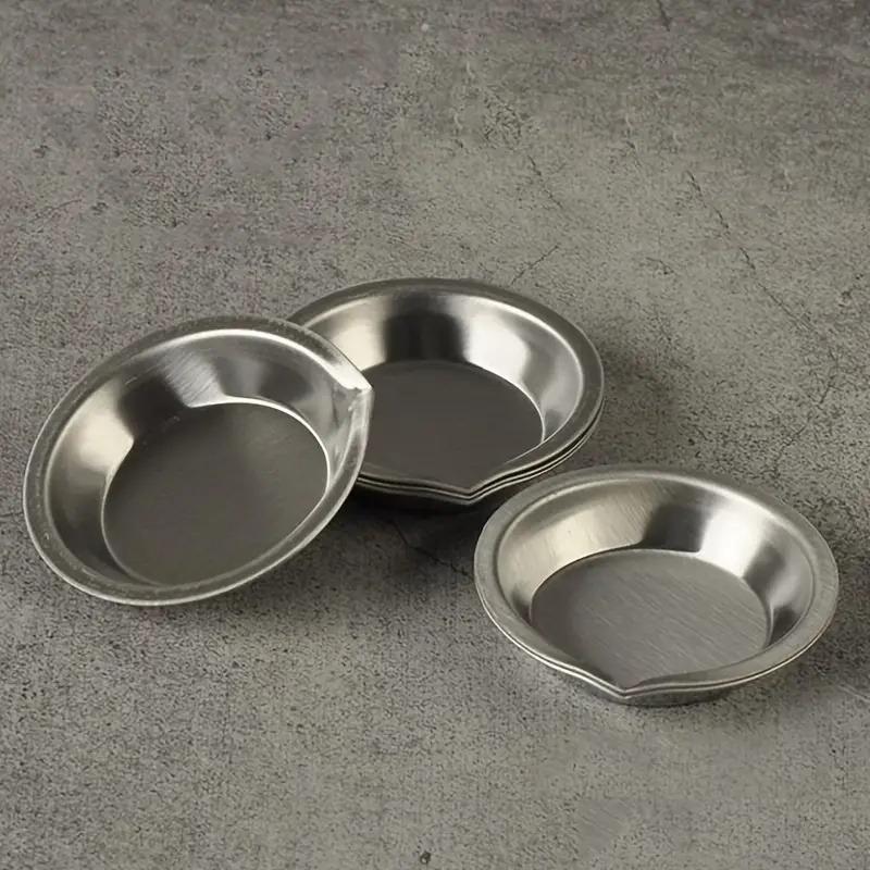 6/12/24pcs Stainless Steel Painting Color Bowls 5cm Oil Paint Trays Paint Color Mixing Cups Color Painting Teaching Tools TMZ