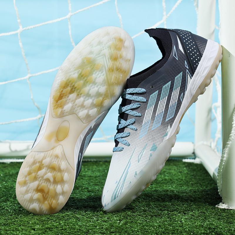 Medium Top Football Shoes Tf Broken Nails Artificial Turf Ag Nails Leather Feet Men And Women Children And Adolescents Students Training Shoes