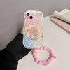 Smile Flower Grip Tok Holder Bracelet Case For Xiaomi Redmi Note 13 14 Pro Plus 5G 8 9 11 10 12 Pro 12S 14C 13C 12C 10C A1 A2 A3