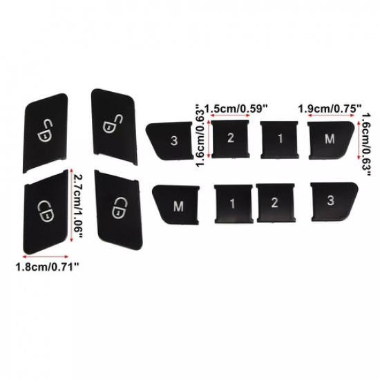 Door Seat Memory Button Trim Caps For Benz C E CLA GLA GLK ML GL Class W212 W204
