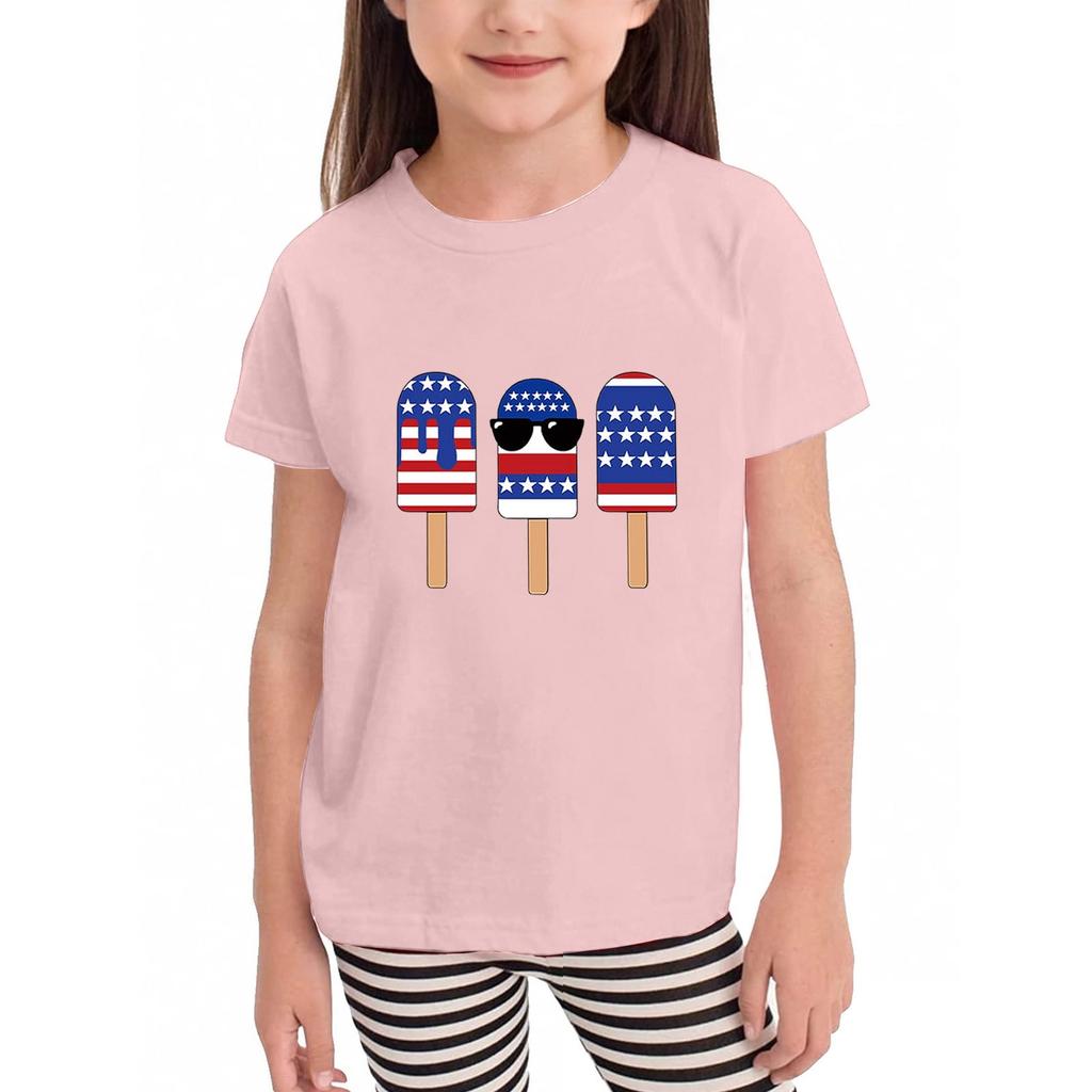 Toddler Girl Boy T-Shirts Kids Top Boys And Girls Printed Short Sleeved T-shirt