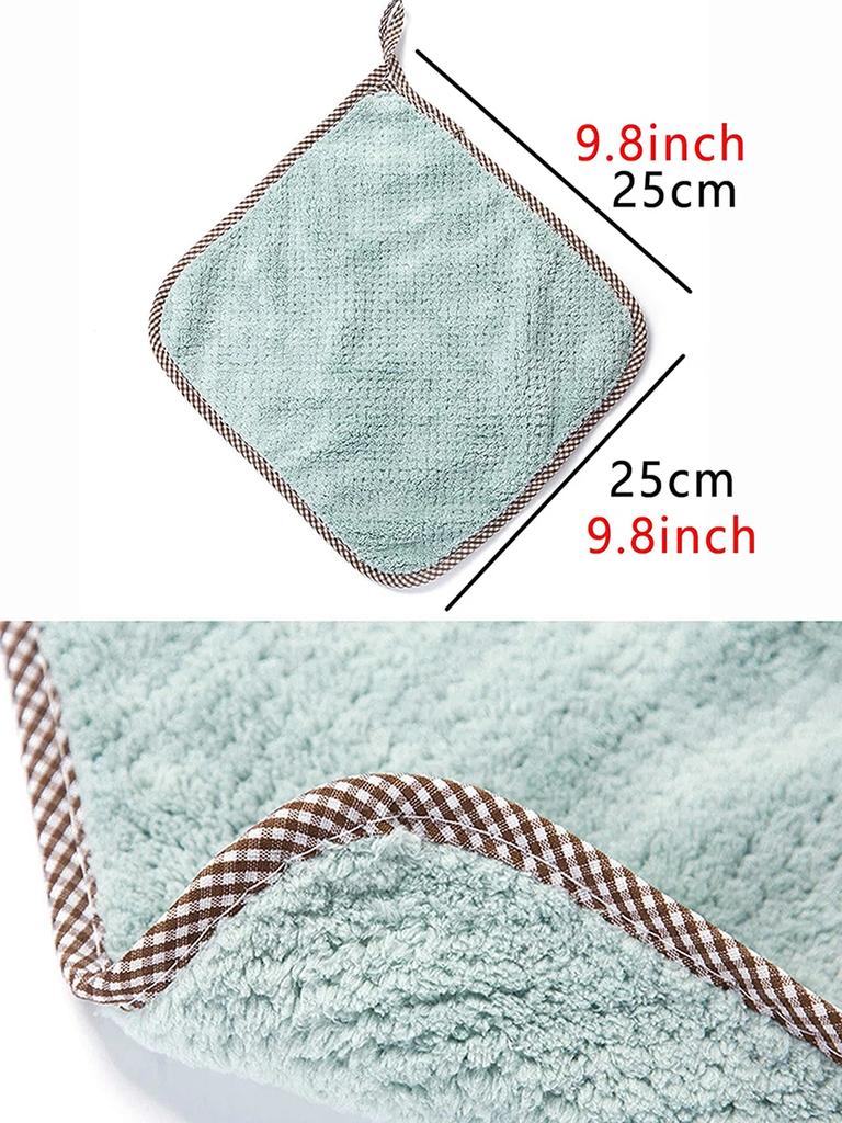 Four Colours Hanging Coral Fleece Hand Towel Special For Microfiber Water Absorption Cleaning Towels Nonstick Oil Fast Drying