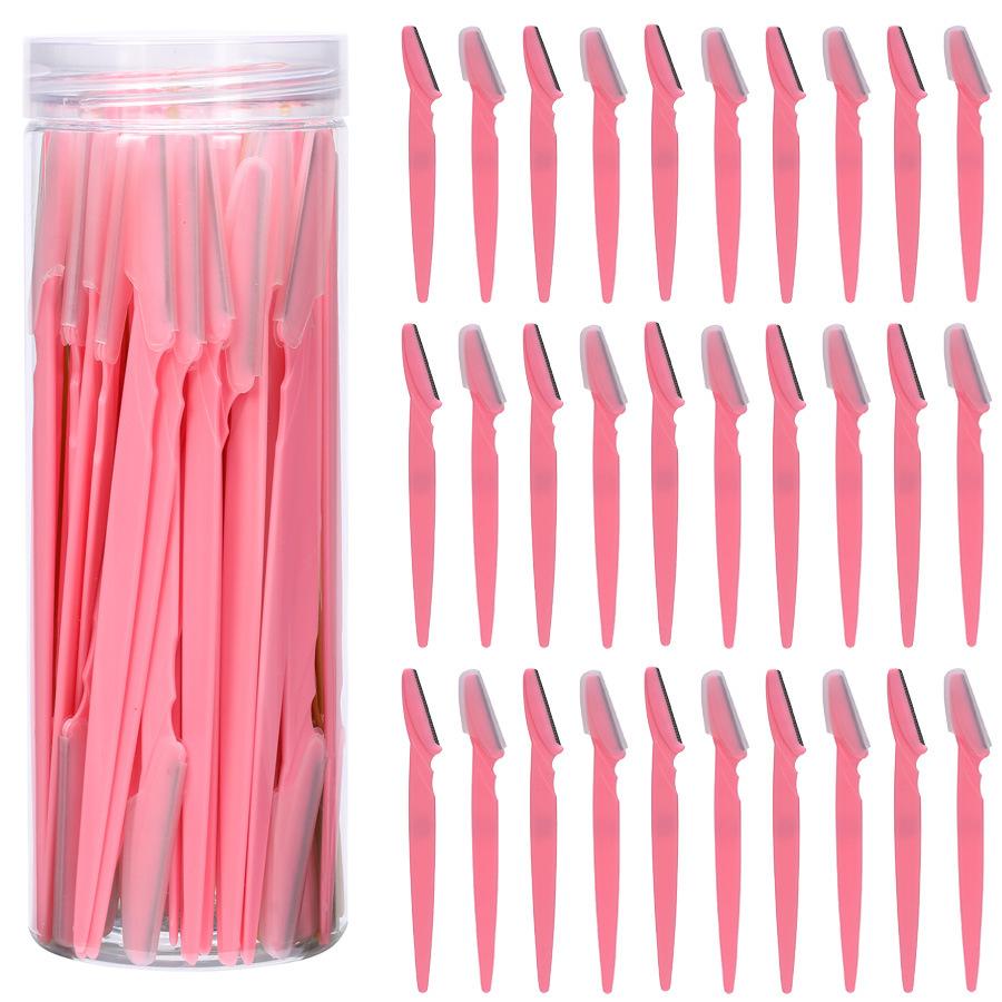 40Pcs Eyebrow Trimmer Makeup Beauty Tools Safe Eye Brow Razor Face Body Hair Removal Shaver Blades Woman Eyebrows Shaping Knife