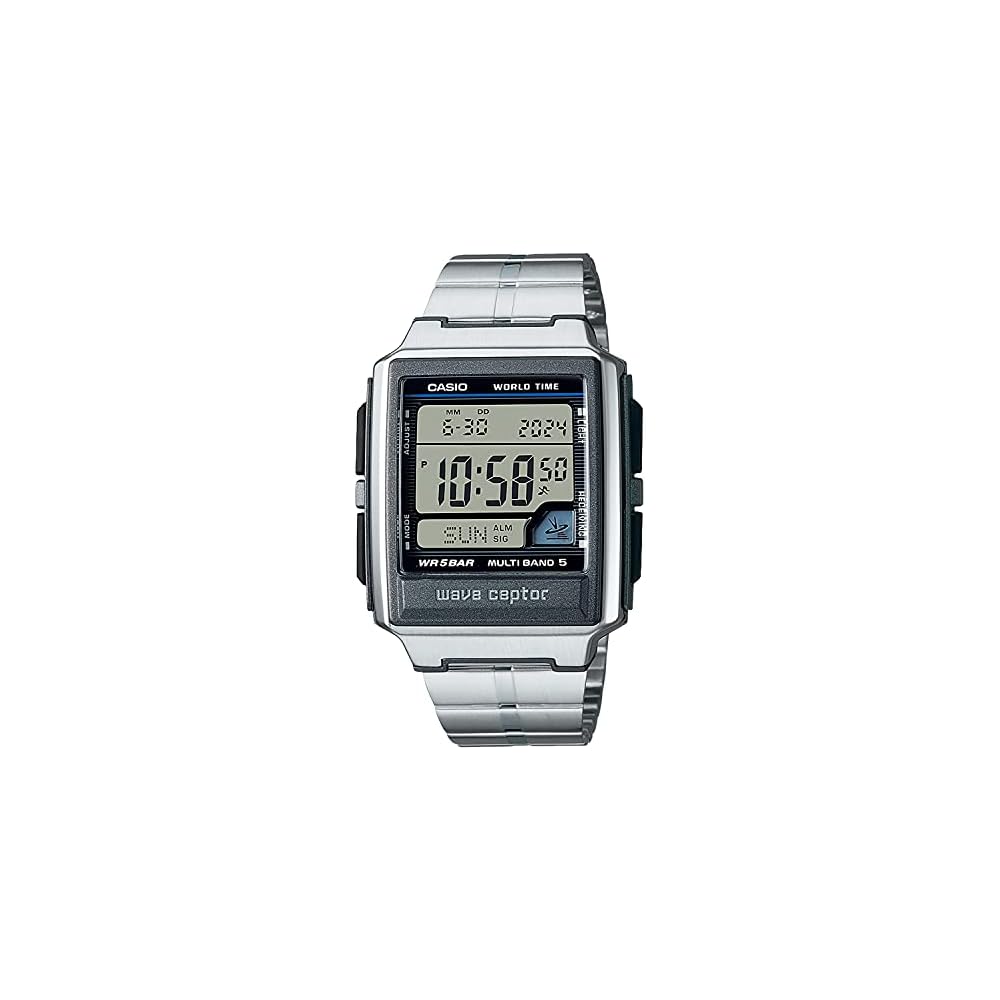 

Casio Waveceptor WV-59RD-1AJF Men s Silver Radio-Controlled Watch