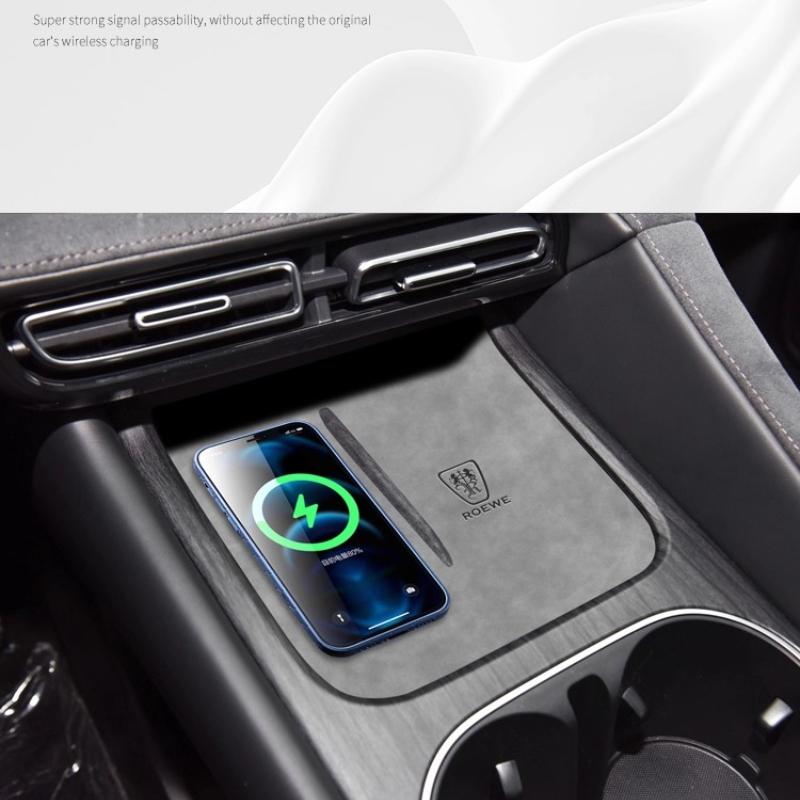 For Roewe D7 2023 Anti-Slip Cup Mat Suede Leather Coaster Non-Slip Pad for Car Interior Door Groove Modified Accessory