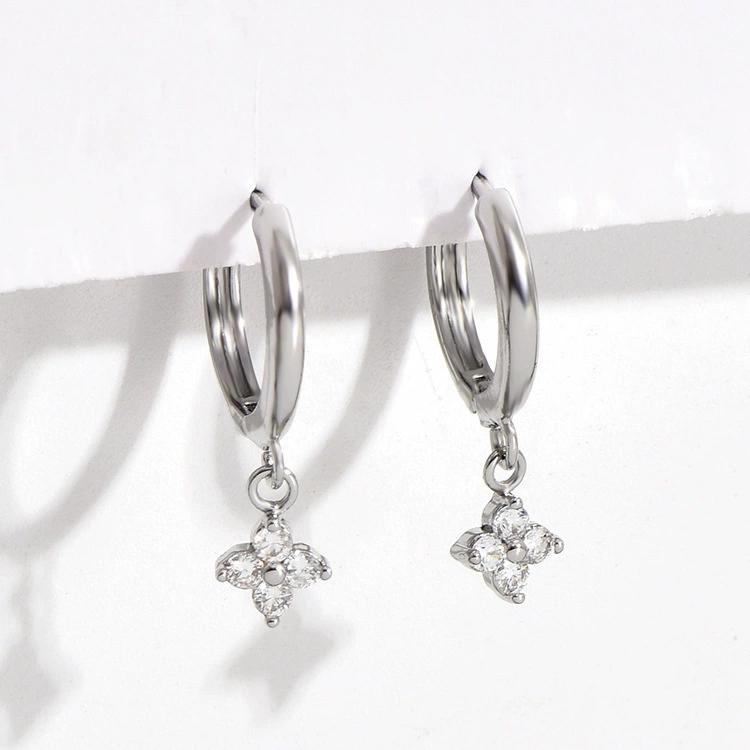 925 Sterling Silver leaf  Earrings For Women Trendy Earring Jewelry Prevent Allergy Party Accessories Gift