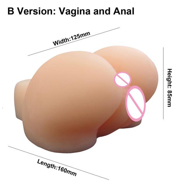Male Masturbator Soft Transparent Sex Dolls 3D Realistic Anal and Vagina Pussy Cup Sex Toys for Men
