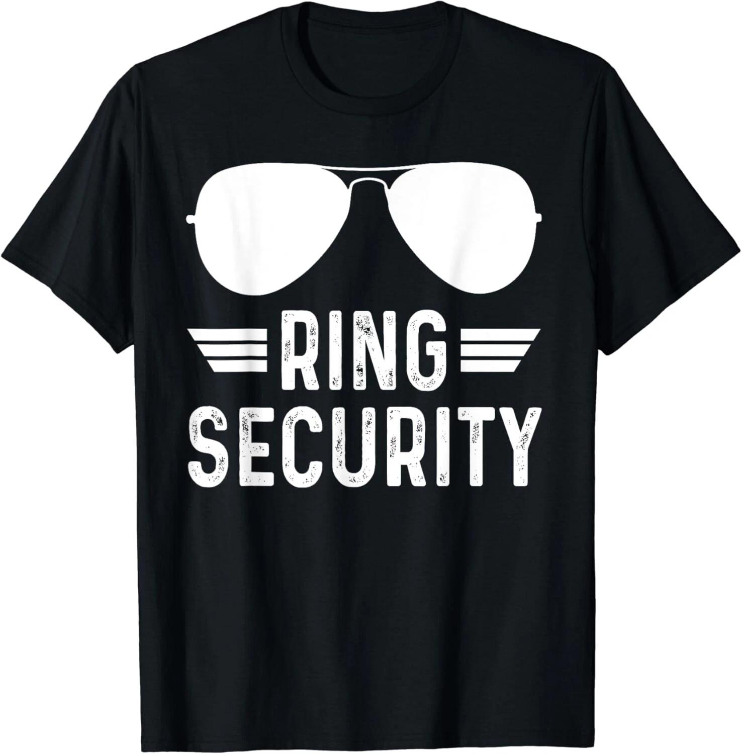 

Bridal Party Boys Bearer Ring Outfit Wedding Funny Security Gift Unisex T-Shirt 3XL
