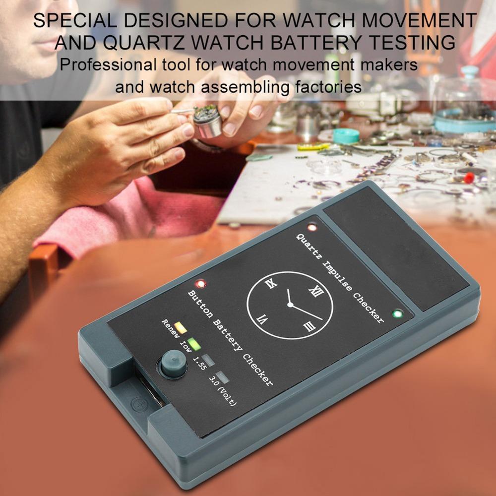 Testeur de montre portable efficace Testeur de quartz précis professionnel Testeur de batterie compact pratique Maintenance