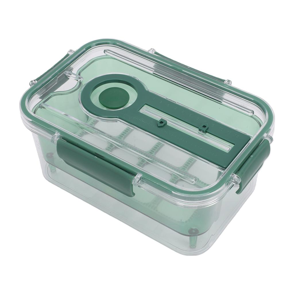 Food Storage Container with Drain Basket Transparent Rectangular Airtight Bread Storage Container For Home Outdoor