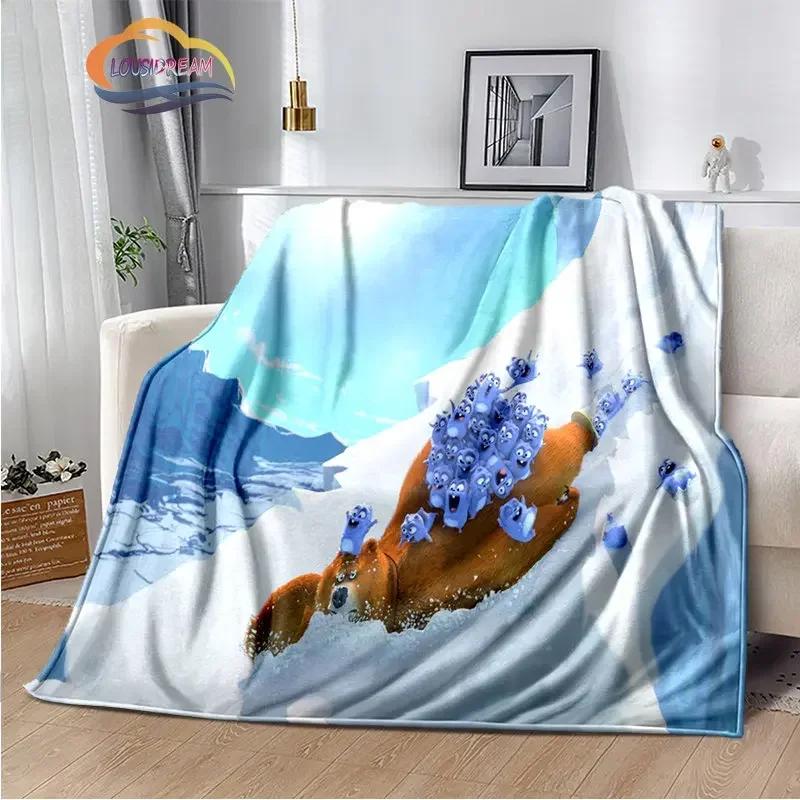 Animation Grizzy und die Lemminge Serie Flanelldecke Sofa Bett Nickerchen Kinderzimmer Dekorative Tagesdecke