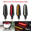 Motorcycle Turn Signals LED Light 12V 10mm Flowing Water Blinker Light 24LED Universal Moto Built Relay Flashing Indicator Light