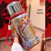 Golden Peacock National Style Stainless Steel Vacuum Insulated Water Cup - Large Capacity Double Layer Design