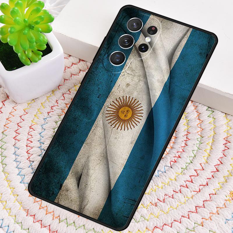 Argentina Flag soft Phone Case for Samsung Galaxy note 10 pro S26 Ultra S23 S24 FE S25 S21 S22 PLUS shockproof Cove
