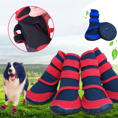 Haustier Hund tragbare wasserdichte Anti-Rutsch-Regenschuhe Schneestiefel Schuhe