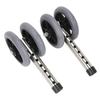 2 Pcs Walker Replacement Wheel 6 Gear Height Adjustable Smoothly Rolling Rollator Wheel Legs