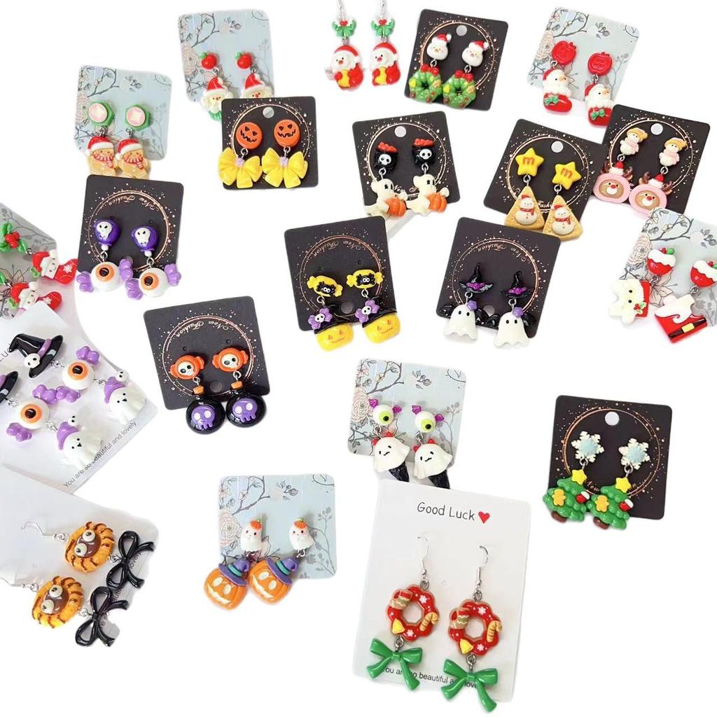 Sweet Fresh Halloween-Christmas Ear Cuff Studs: Stylish, Unique Personality Earrings