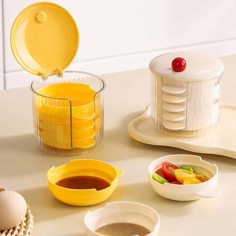 Stackable Dipping Dish Set Creative Spit Bone Dish Practical Food Container Set  BBQ Grill