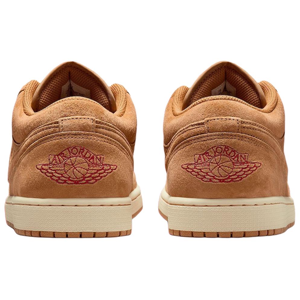 Jordan Air Jordan 1 Abrasion Resistant Low top Vintage Basketball Shoes Unisex Linen Brown HV4089-200