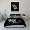 "Rock 'n Roll Text." Bedding Sets Duvet Cover Sets Duvet Covers Pillowcases(1 * Duvet Cover 2 * Pillowcases Without Duvet Insert)