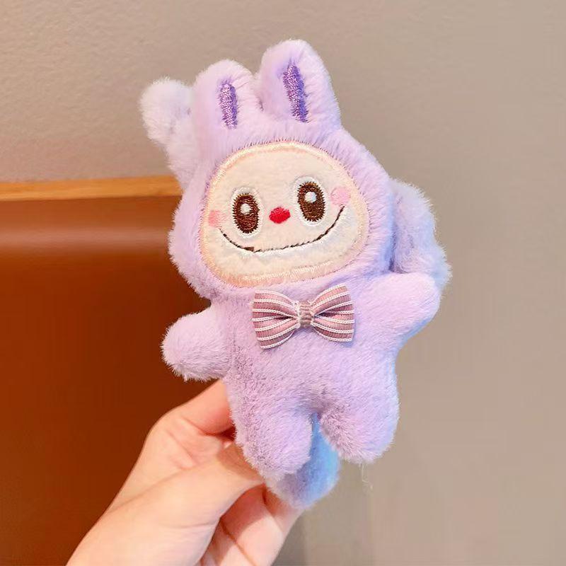 

2025 New Labubu Plush Grab Clip Autumn/Winter Large Cartoon Back of Head Plate Hairclip Hair Grab Headpiece