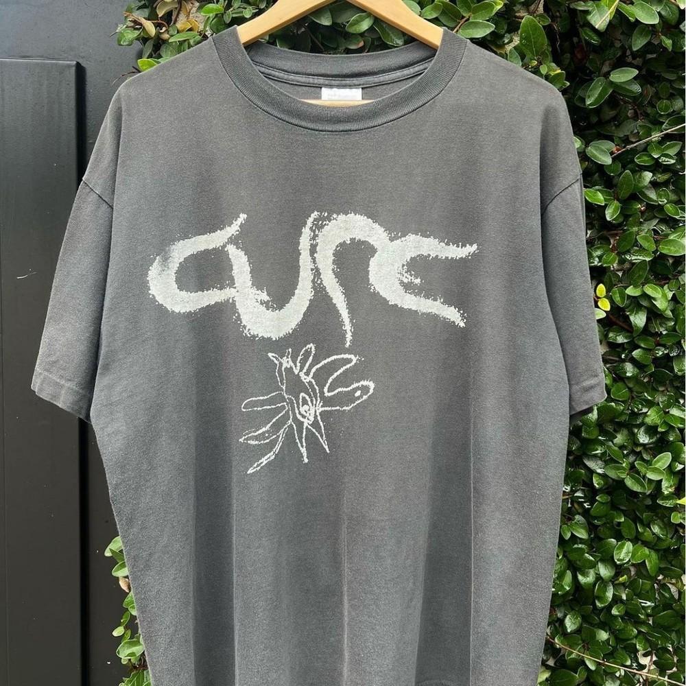 Ретро Футболка THE CURE Угольная Унисекс S-5XL Унисекс Футболка S